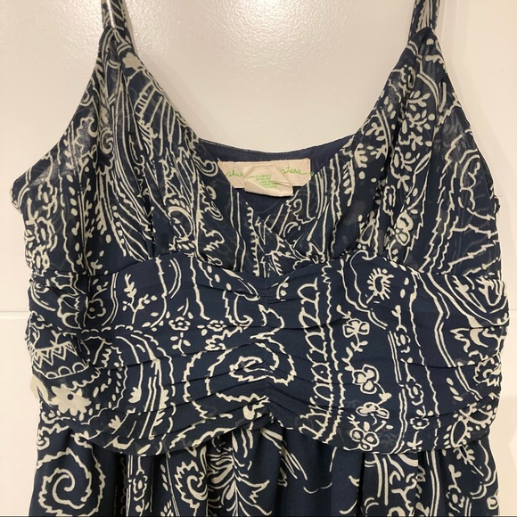 Dark blue pattern dress - Picture 2 of 5